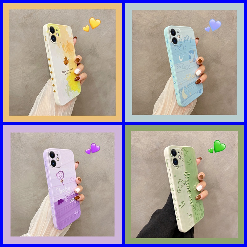 Ốp lưng iPhone 11 Pro Max ốp lưng iPhone 11 ốp lưng iPhone 11 Pro Ốp Điện Thoại Cạnh Thẳng Họa Tiết Tranh Sơn Dầu Sáng Tạo