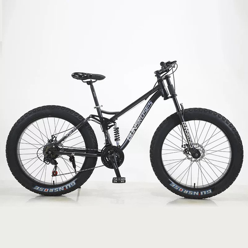 Xe đạp thể thao bánh béo ELINSROSES 26 Inch, Hàng siêu chất 3 đĩa 7 líp 21 tốc độ, Khung thép carbon