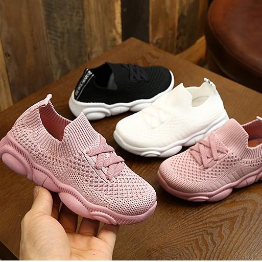 Giày thể thao tập đi đế mềm chống trượt phong cách Hàn Quốc dành cho trẻ em