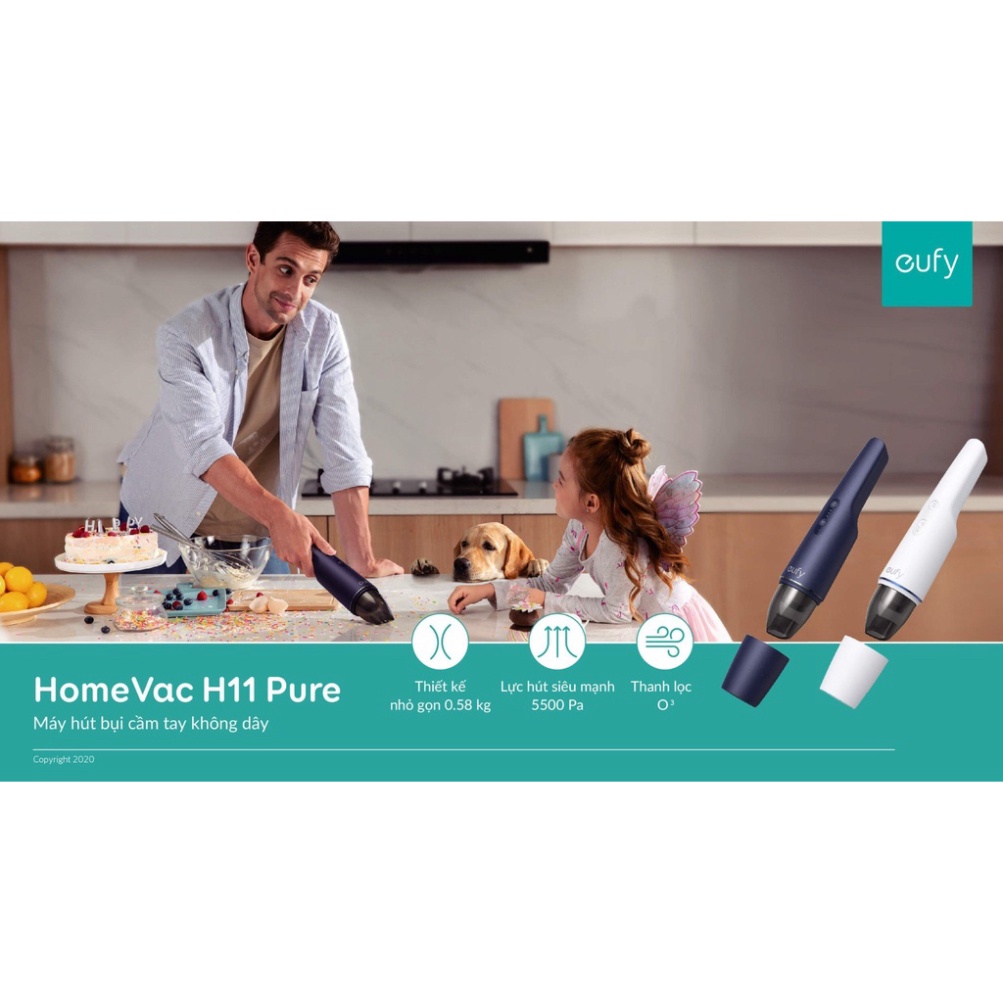 Máy hút bụi cầm tay mini Eufy H11 pure (T2520)