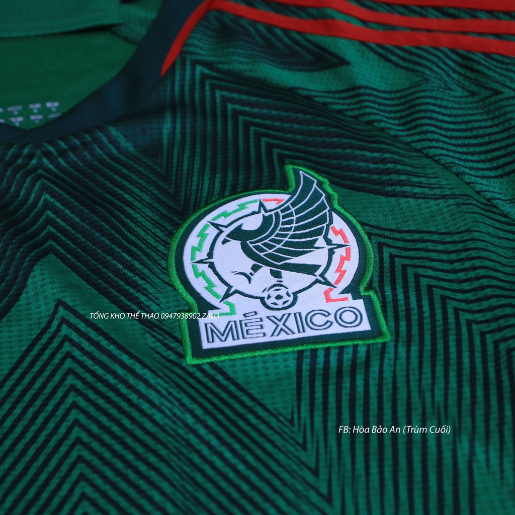 Bộ quần áo đá banh ĐT Mexico màu xanh lá mùa 2022/2023 hàng cao cấp