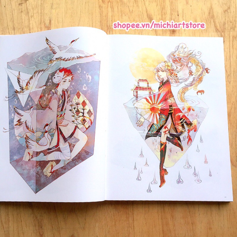 [Michi Art Store] Thủy Thải Ma Phương - Magical World Of Watercolor - Arbook nghệ thuật tranh hướng dẫn vẽ màu nước