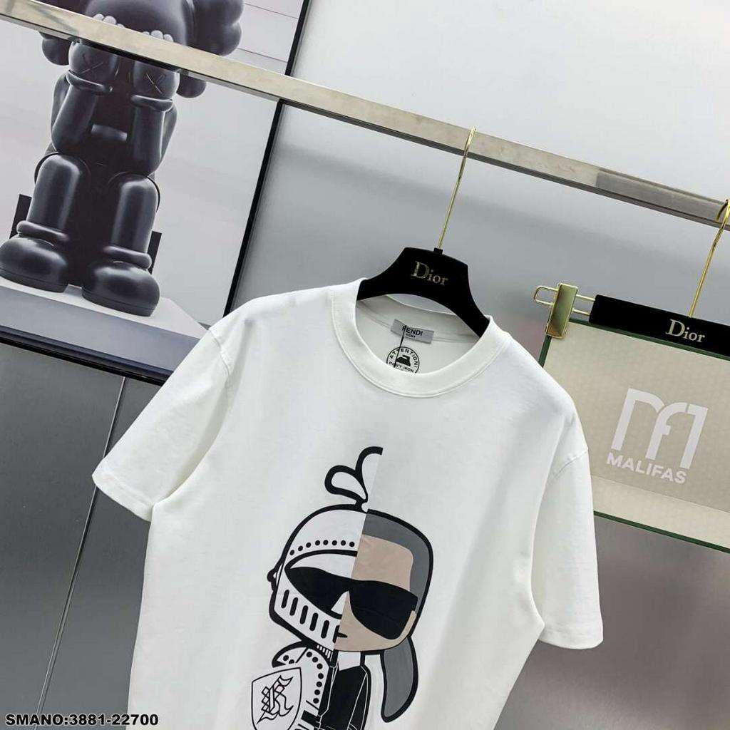 Áo Thun Fendi New Version, áo phông nam nữ Tay lỡ Form Rộng Trend Hot 2023
