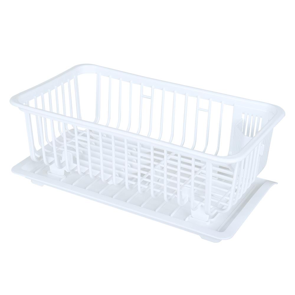 HomeBase HL Khay nhựa để chén dĩa Thái Lan 5595 W46.5xD29xH16.2cm màu trắng