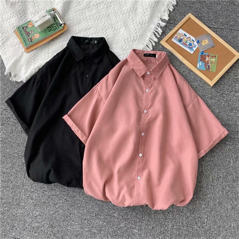 Áo Thun Tay Ngắn Dáng Rộng Thiết Kế Đơn Giản Thời Trang Mùa Hè Phong Cách Hàn Quốc Cho Nam