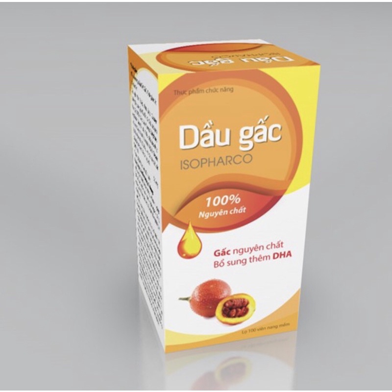 Viên bổ mắt Dầu gấc ISOPHARCO Lọ 100 viên , Giúp bổ sung DHA, tăng cường thị lực ,giảm lão hoá -Nâng cao sức đề kháng