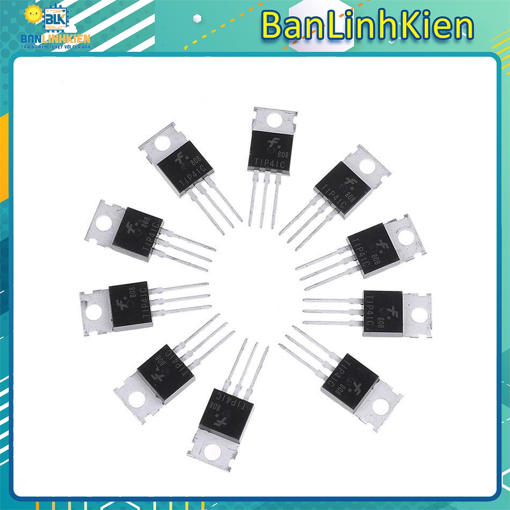 Transistor TIP41C TO220 NPN 6A 100V/ Tran NPN chân cắm | BigBuy360 - bigbuy360.vn