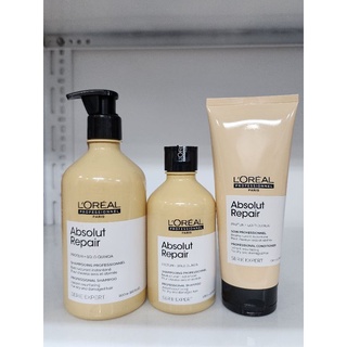 Dầu Gội xả L'oreal absolut repair chăm sóc tóc hư tổn 500ml  300ml - 200ml