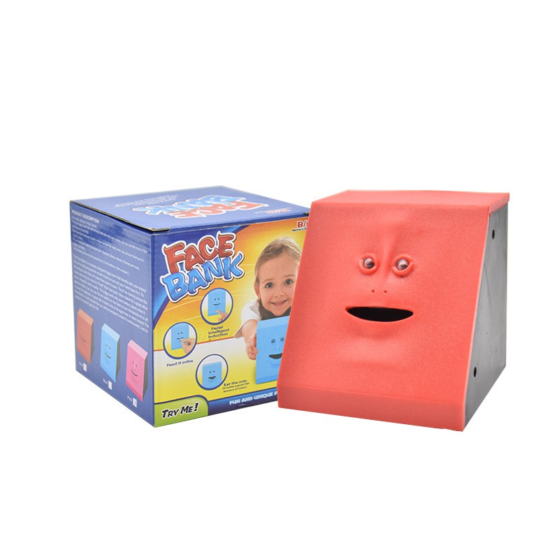 TOYBOX Human face piggy bank intelligent music sensor face piggy bank toy without battery TOYBOX