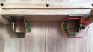 Bản lề xếp gọn chân bàn
