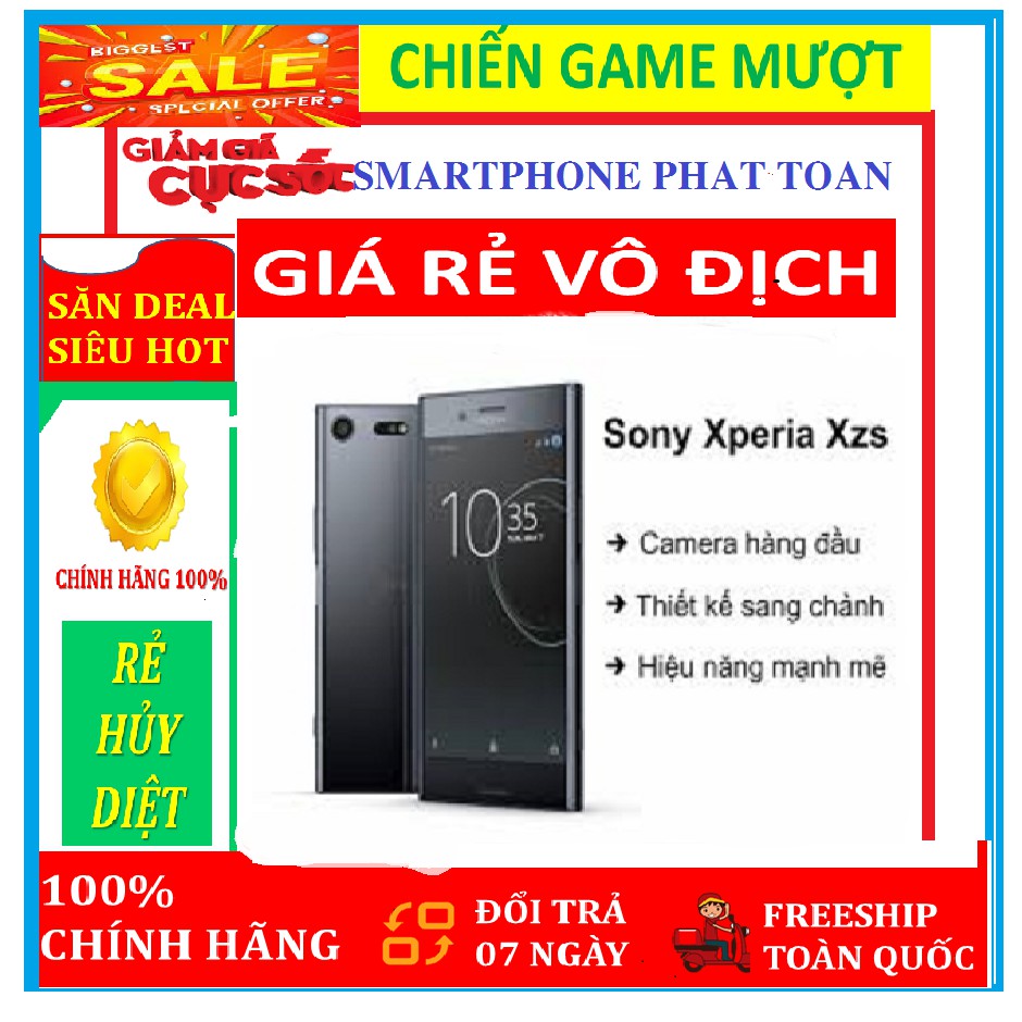 " GIÁ RẺ VÔ ĐỊCH " điện thoại Sony Xperia XZs CHÍNH HÃNG ram 4G/64G mới - Chơi PUBG/Free Fire mướt