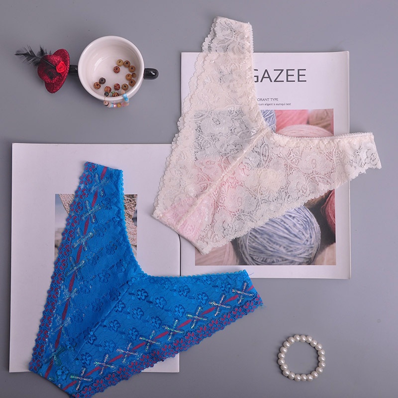 Quần lót AOWEINISI vải ren thiết kế quyến rũ thời trang dành cho nữ