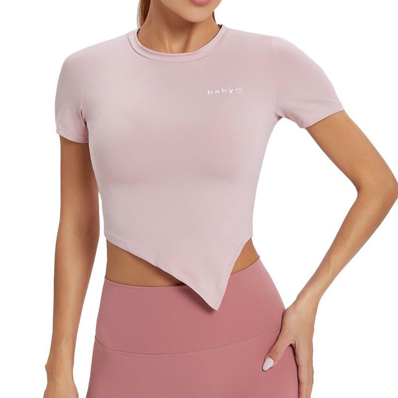 ÁO CROPTOP CHÉO THIẾT KẾ IN LOGO BABY