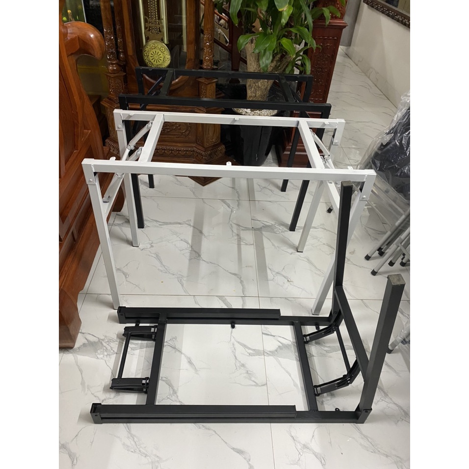 Khung Sắt Chân Bàn Sắt Gấp Gọn, Chân Bàn Học Tập, Làm Việc, Để Máy Tính