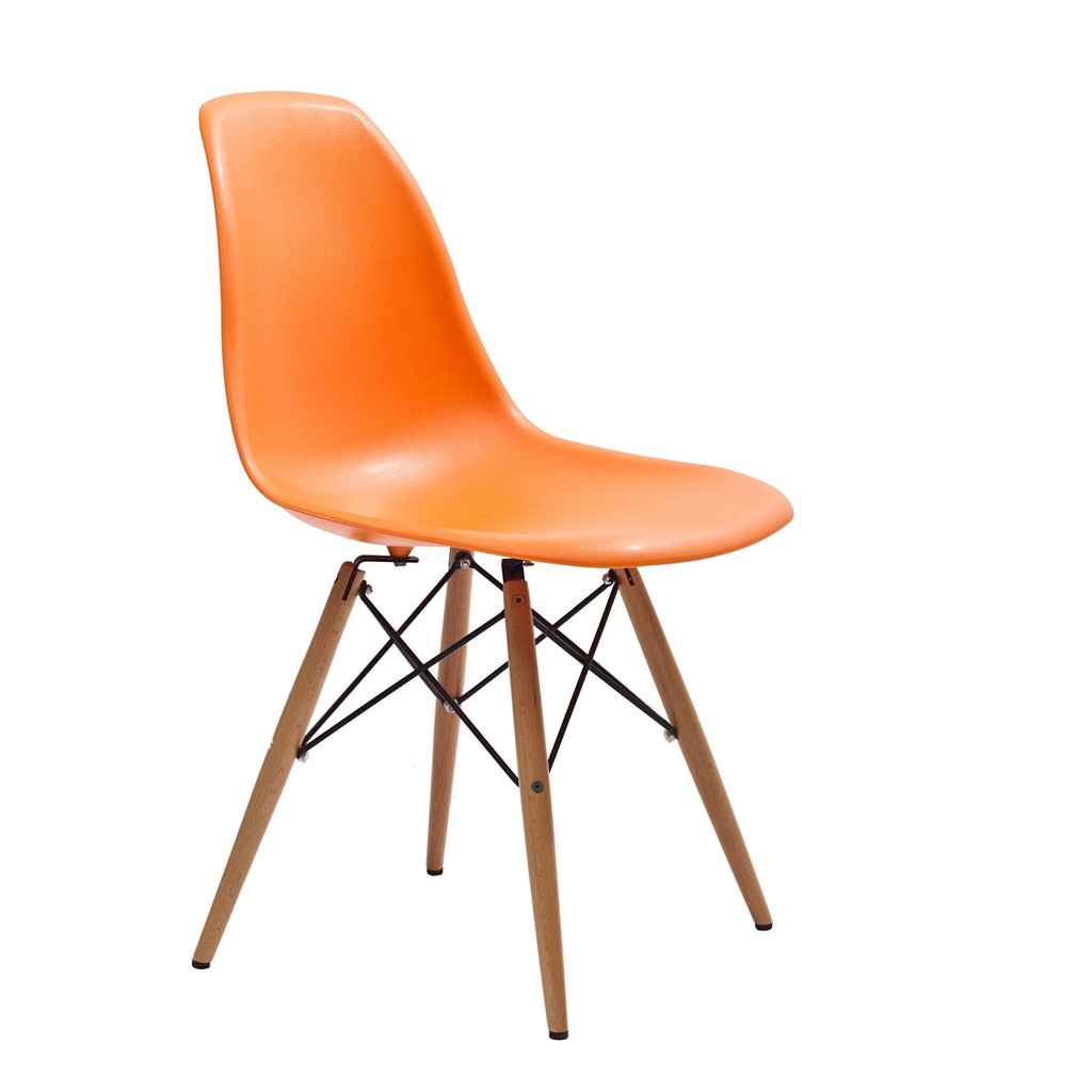 GHẾ EAMES ORTYX-S433 ( MẶT NHỰA CHÂN GỖ )