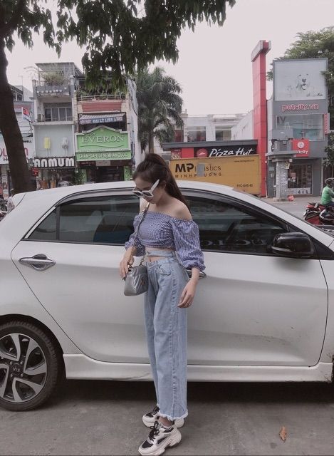 [Giá siêu rẻ] Quần baggy jeans hai lưng, kèm ảnh thật
