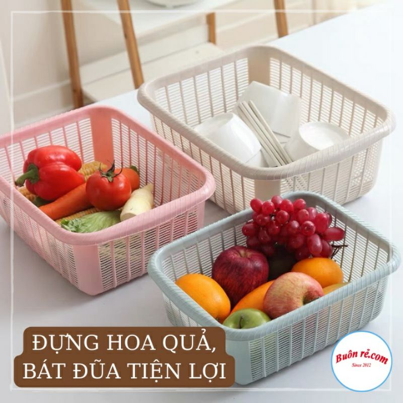 Rổ nhựa có nắp đậy để thực phẩm
