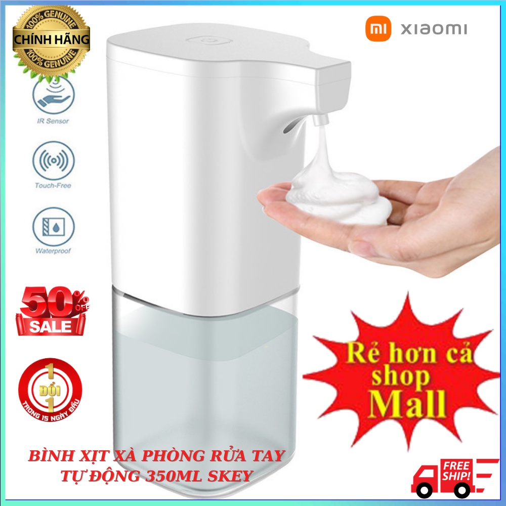 máy rửa tay tự động 350ml ( tặng viên xủi bọt giá 47k) Máy tạo xà bông cảm biến hồng ngoại bình xịt xà phòng