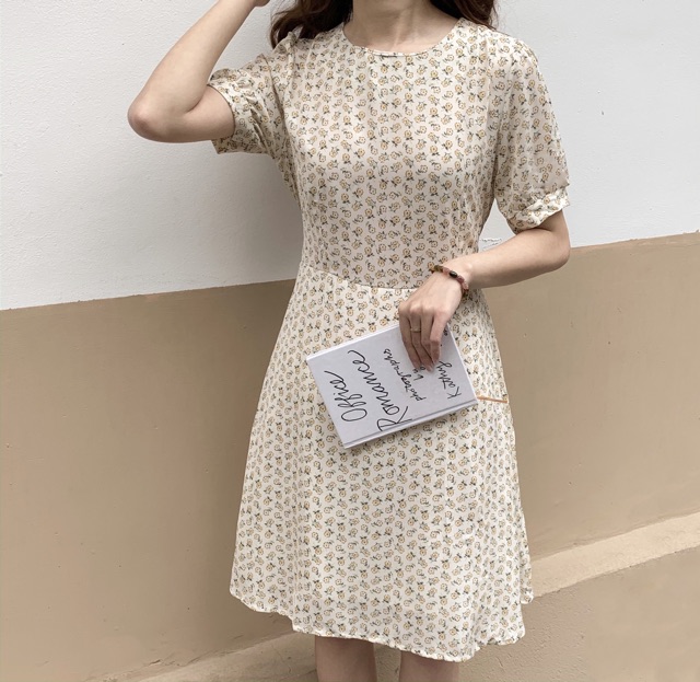 [Mã FAGREEN1505 giảm 10% tối đa 30K đơn 99K] Váy hoa nhí thắt nơ sau | BigBuy360 - bigbuy360.vn