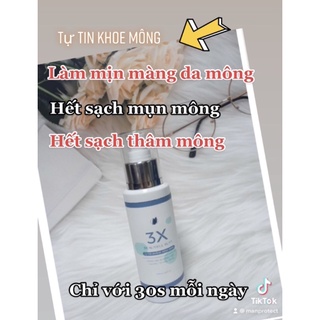 hết mụn, trắng mông mịn mông 3x