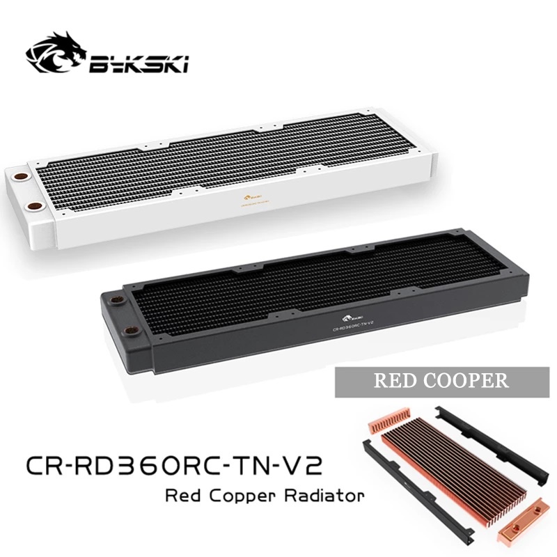 Két làm mát Radiator tản nhiệt nước custom 360 Bykski trắng CR-RDRC-TN-V2 RC-TN