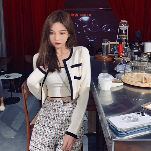 [MURIOKI] Áo Khoác Cardigan Dệt Kim Phong Cách Hàn Quốc Cho Nữ