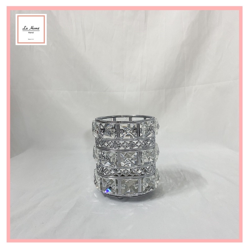 Hủ đựng cọ trang điểm pha lê - Hủ pha lê đựng cọ makeup - Lọ pha lê đựng cọ trang điểm