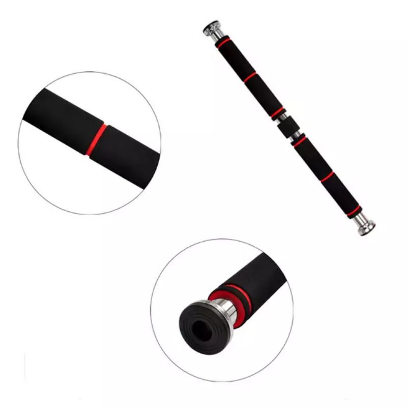 thanh xà đơn treo tường gắn cửa 8sport nhiều cỡ từ 62-150cm tùy chỉnh phù hợp tập gym tại nhà tăng cơ bắp