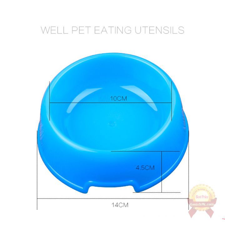 Bát ăn uống cho thú cưng cún yêu chó mèo nhựa PP an toàn TC06SP2
