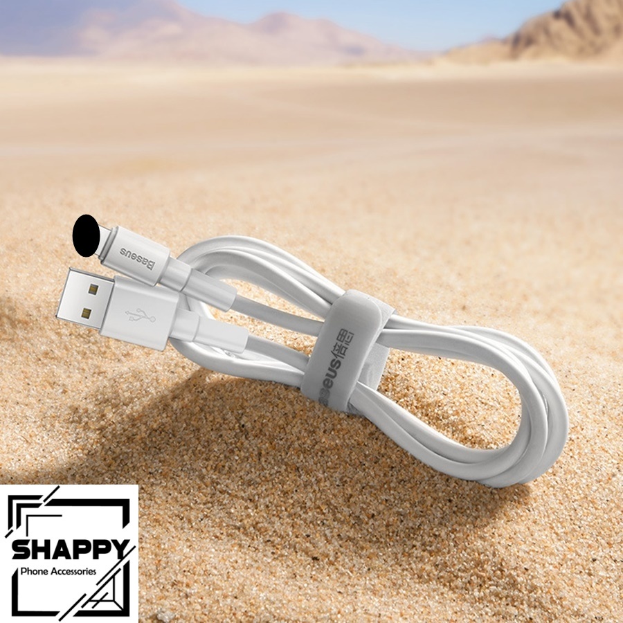 Cáp Sạc Baseus Mini White Cổng IPhone Hỗ Trợ Sạc Nhanh &amp; Truyền Dữ Liệu - Bảo Hành 06 Tháng[Shappy Shop]