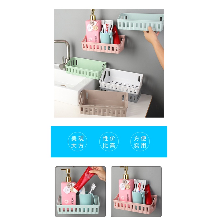 Giá treo tường Đựng Vật Dụng Tiện Lợi Cho Nhà Tắm