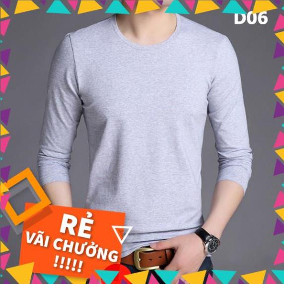 [Hot Sale] Áo thun thu đông, dài tay cổ tròn nhiều màu mềm mịn, co giãn dễ chịu, chất thoáng mát thấm mồ hôi _vifa | BigBuy360 - bigbuy360.vn