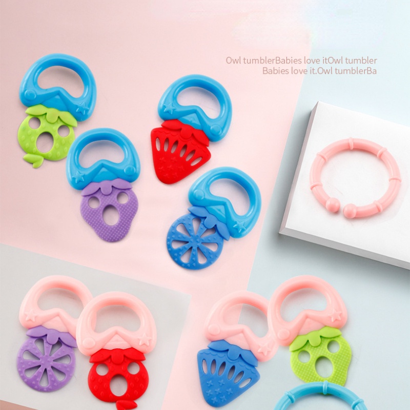 Que Ngậm Nướu Cho Bé 0-6 - 12 Tháng Tuổi Bằng Chất Liệu Silicone