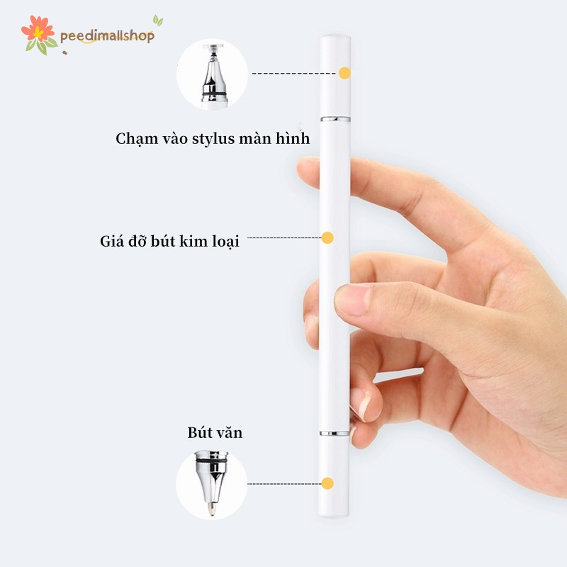 Bút cảm ứng 2đầu Bút cảm ứng đa năng 2 trong 1 dùng cho For iPad Android  A190 điện thoại ipad siêu bền siêu nét