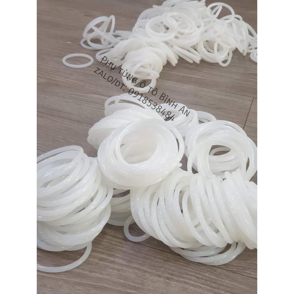 Dày 1.5mm, Đường kính trong Từ 2mm đến 21mm,Gioăng SILICON chịu nhiệt cao
