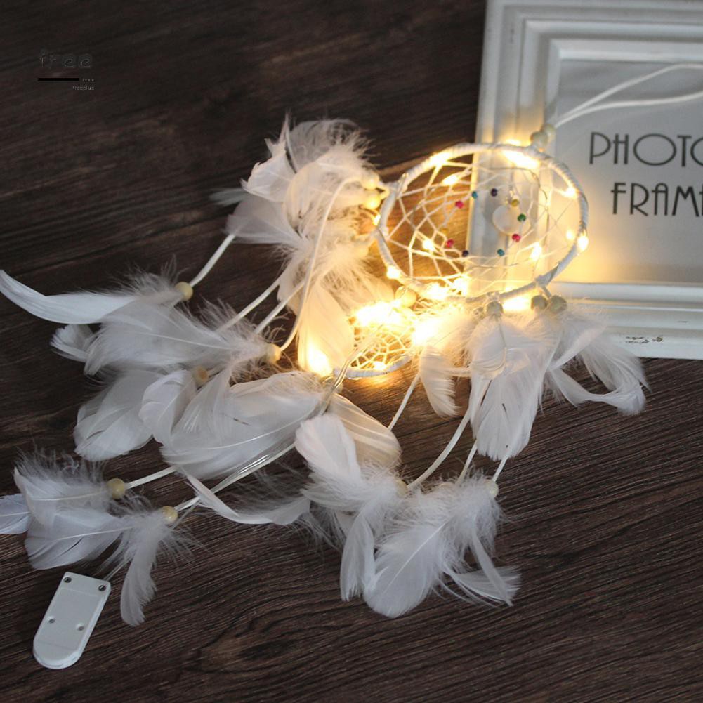 Dream Catcher Gắn Đèn Led Treo Trang Trí