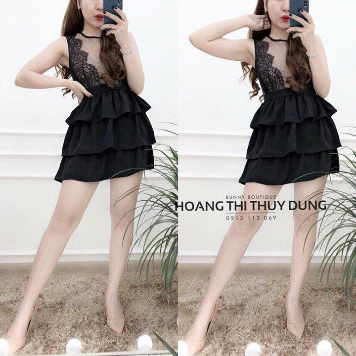 ĐẦM XÒE TÙNG TẦNG PHỐI REN MP046🎀(1MÀU)🆕- kèm hình chụp thật sp