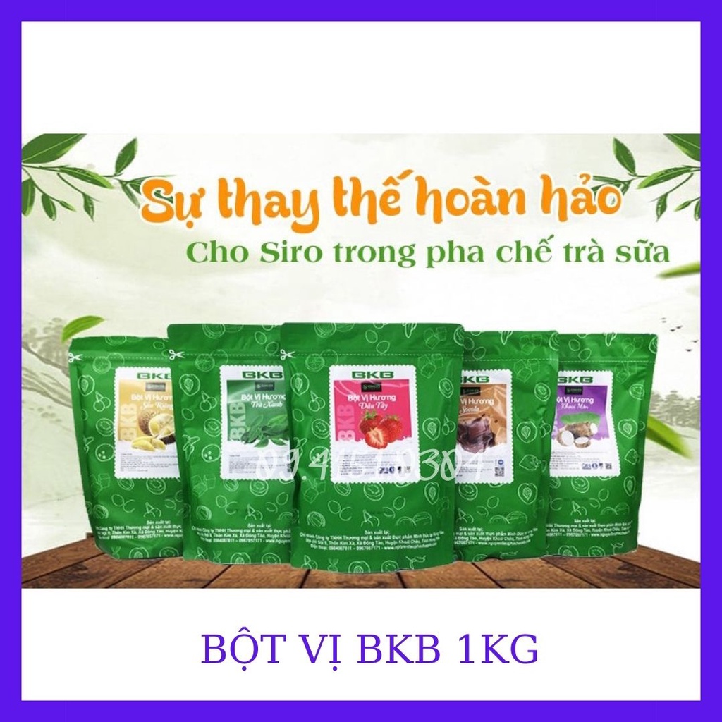 bột làm trà sữa Bột vị BKB túi 1kg nguyên liệu trà sữa