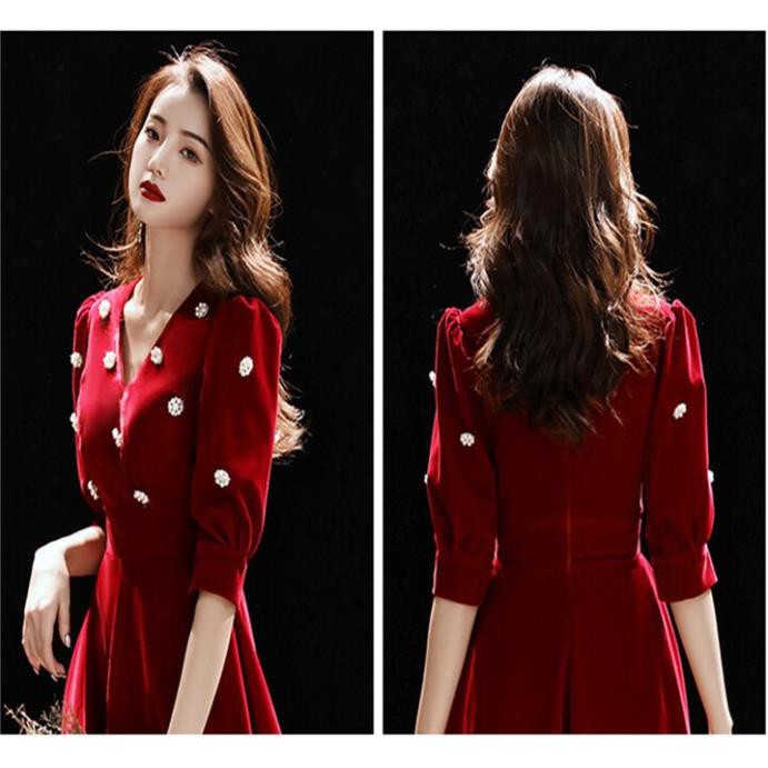 Đầm đính hoa sang trọng đi tiệc cho các chị | BigBuy360 - bigbuy360.vn