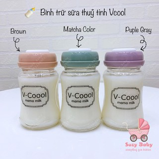 BÌNH TRỮ SỮA V-COOL THỦY TINH