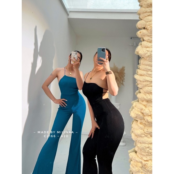 JUMSUIT ÔM BODY DÁNG DÀI C2166
