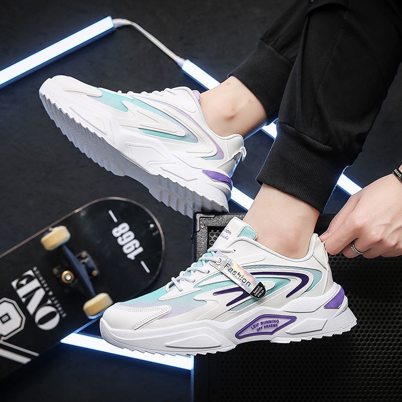 Giày Sneaker Nam Đế Cao Su Non, Giày Nam trend 2021 - Tăng Chiều Cao Tự Nhiên