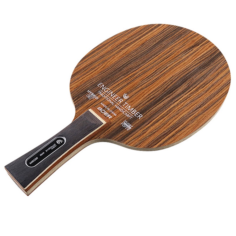 Lưỡi Đánh Bóng Bàn Bằng Gỗ Mun Siêu Cứng 3 + 2 Lưỡi Dao Ping Pong