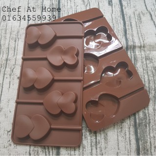 Khuôn silicone hoa/tim hình que kẹo