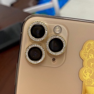 Bộ dán camera kim cương đính đá cho iPhone 12 Mini, 12, 12 Pro, 12 Pro Max, 11, 11 Pro, 11 Pro Max cực nổi bật