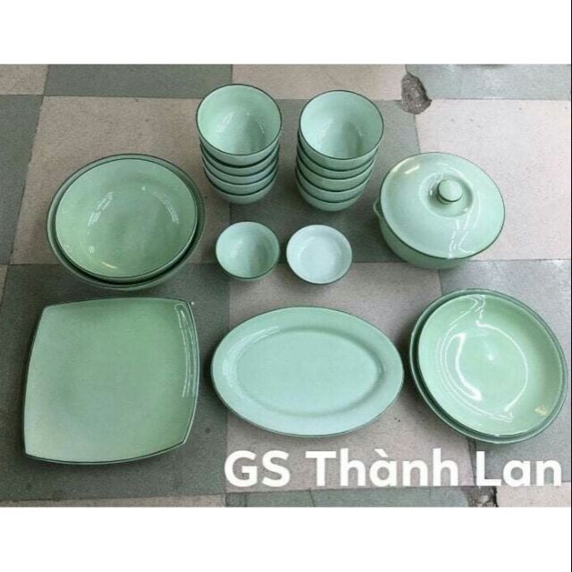 Bộ bát đĩa xanh ngọc
