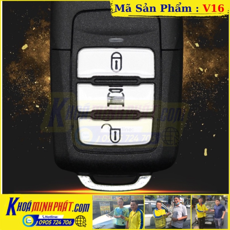 Vỏ Chìa khóa Chevrolet Captiva Độ gập V16