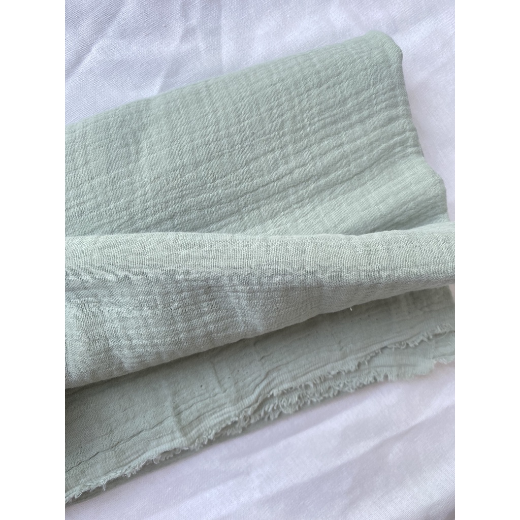 Vải Xô Muslin Nhà Vải Linen Màu Trơn Mặc Nhẹ Thoải Mái Chất Dày Dặn Phù Hợp Cho Cả Nam Và Nữ