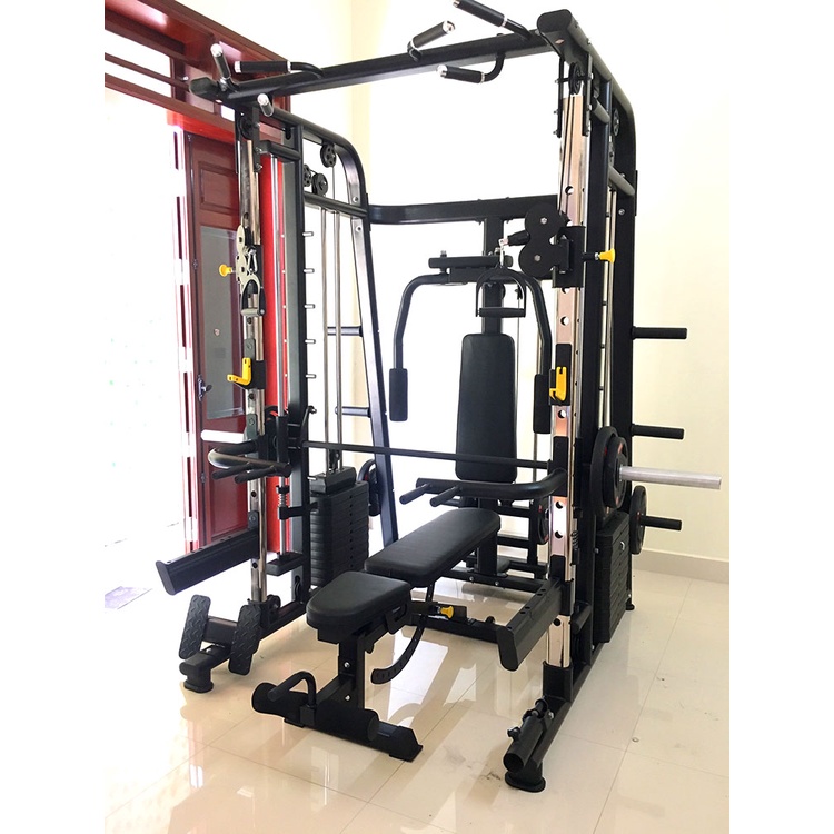 Giàn tạ đa năng M-888P biến thể 35+ bài tập ✅ Giàn tập tạ có squat - đẩy tạ - và rất nhiều bài tập siêu HOT