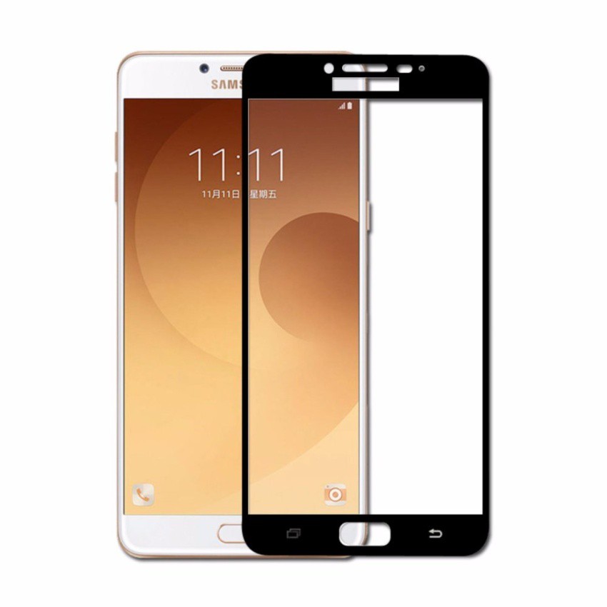 Miếng cường lực full màn hình Samsung Galaxy C9 Pro MÀU TRẮNG